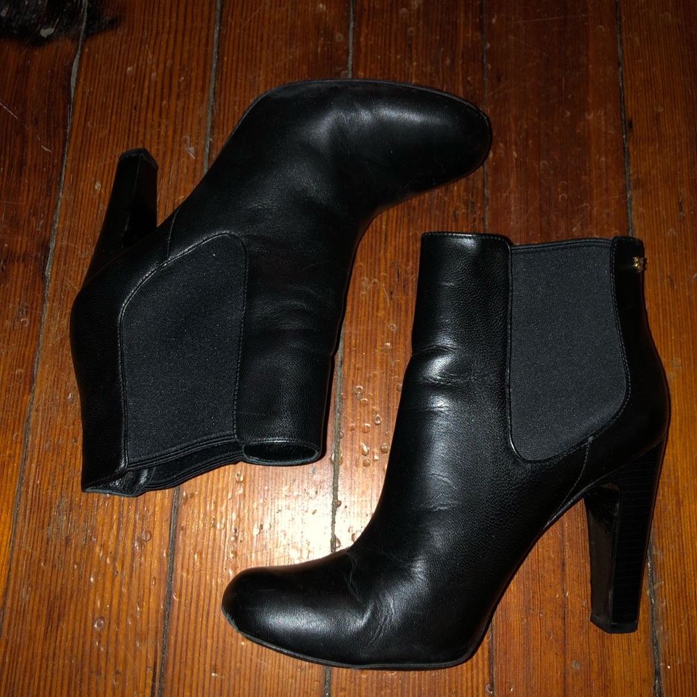 Leather booties